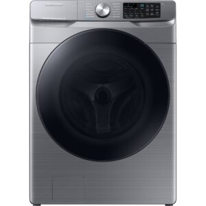 Samsung 4.5 cu. ft. Large Capacity Smart Front Load Washer with Super Speed Wash in Platinum